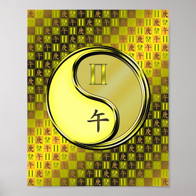 Poster Gemini e Cavalo Metálico (Frente)