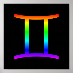 Poster Gemini Rainbow