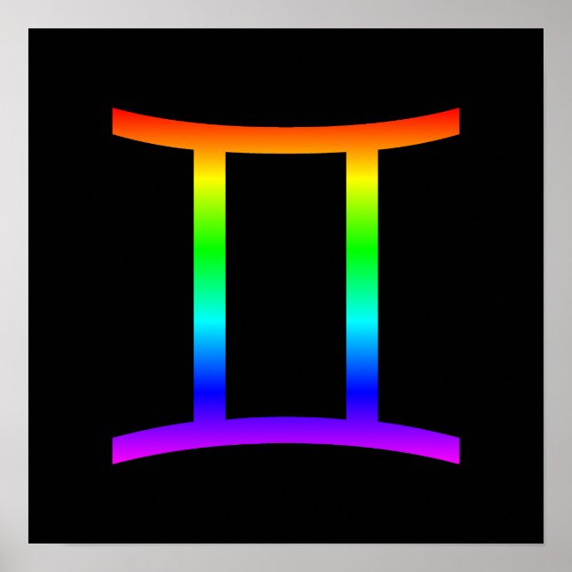 Poster Gemini Rainbow (Frente)