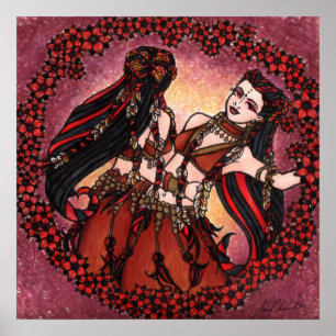 Póster Gemini Tribal Belly Dance