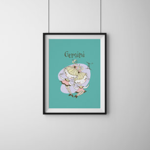 Poster Gemini Twin Girls