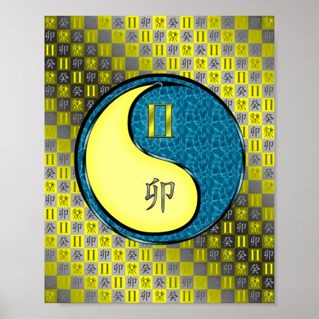 Poster Gemini & Water Rabbit (Frente)