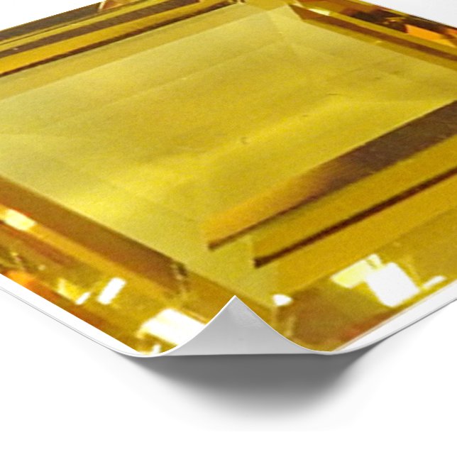 Poster Gemstone Amarelo (Borda)