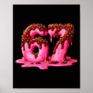 Poster Gen Alpha Slang Kids 67 Ice Cream Drip Six Seven 