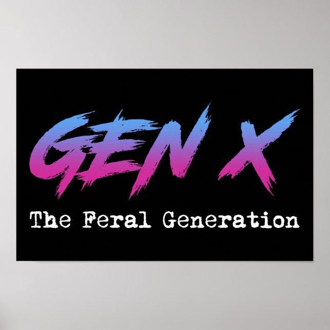 Poster Gen X - A Geração Feral (Frente)
