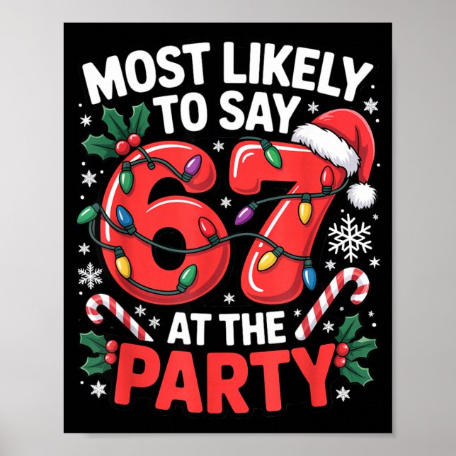 Poster Gen Z Christmas Meme For Most Likely To Say 6 7  (Frente)