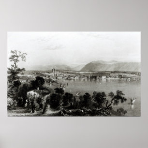 Póster Genebra de Coligny, gravado por Robert Wallis