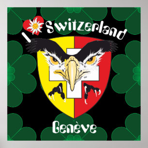 Póster Genebra, Genève Suíça Suisse Svizzera poster/