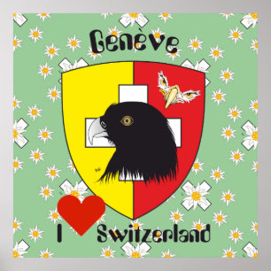 Póster Genebra, Genève Suíça Suisse Svizzera poster/