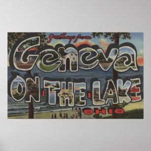 Póster Genebra-no-lago, Ohio - Cenas com Letras Grandes