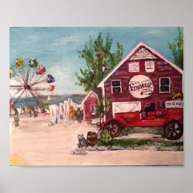 Poster "Genebra no lago, Ohio" por Willowcatdesigns (Frente)