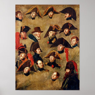 Póster Generais do acampamento de Boulogne