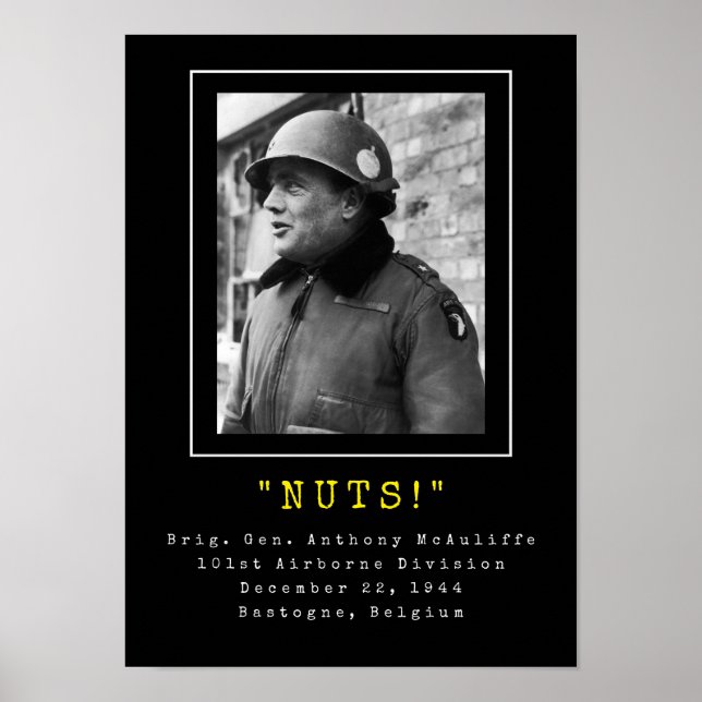 Poster General Anthony McAuliffe - LOUCOS (Frente)