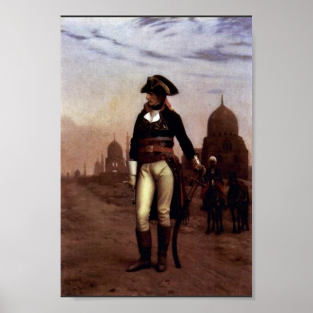 Póster General Bonaparte No Cairo Por Gérôme Jean-Léon (B (Frente)