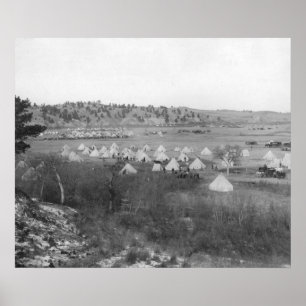Póster General Brook's Camp near Pine Ridge
