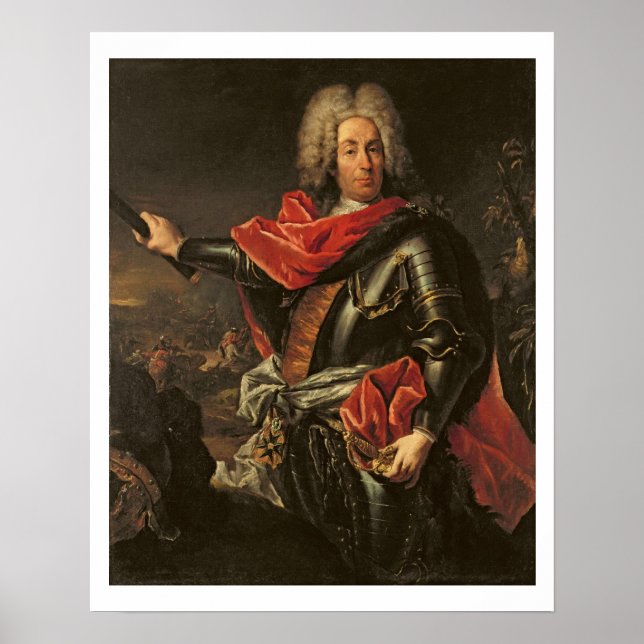Póster General Count Johann Matthias von der Schulenburg (Frente)