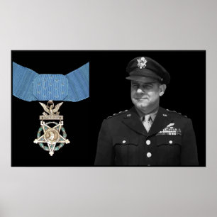 Póster General Doolittle e a medalha da honra