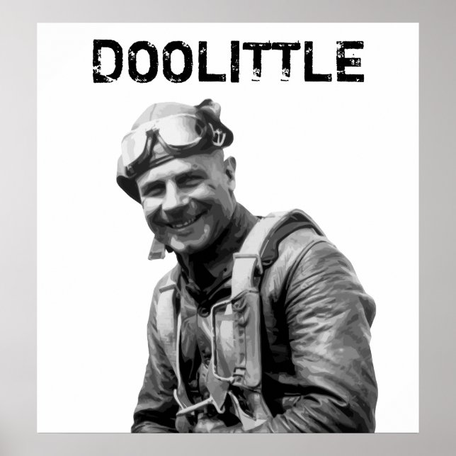 Póster General Jimmy Doolittle - Herói do WW2 (Frente)
