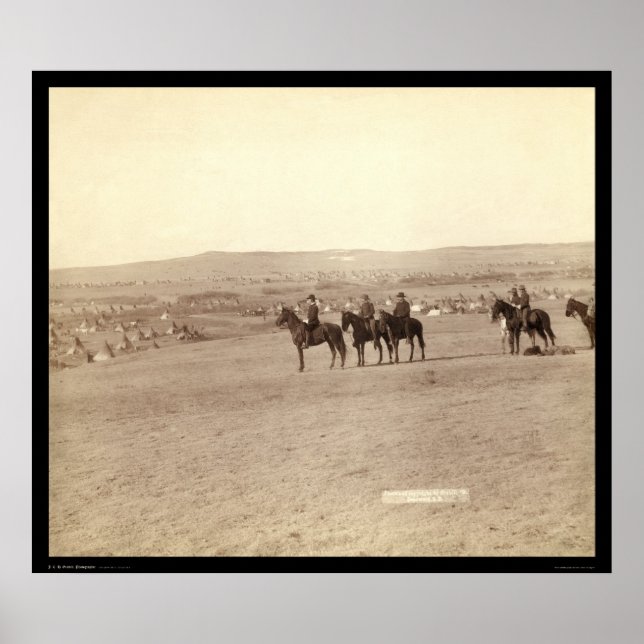 Póster General Miles Sobrando Campo de Tipi SD 1891 (Frente)