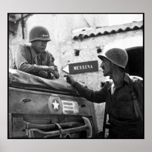 Póster General Patton Sicília -- Beira