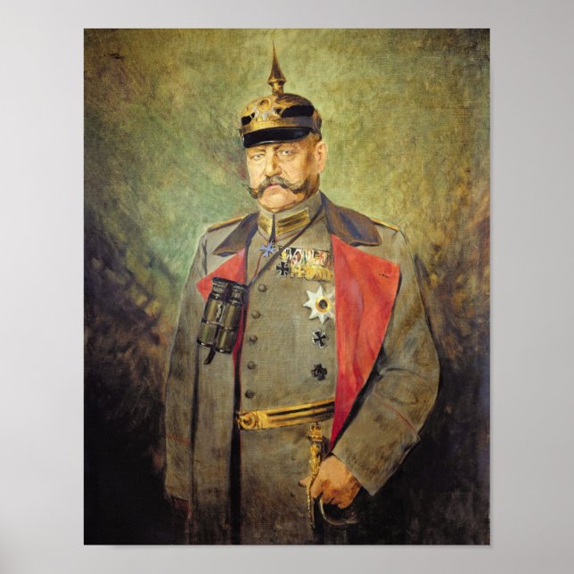 Poster General Paul von Hindenburg, c.1916 (Frente)