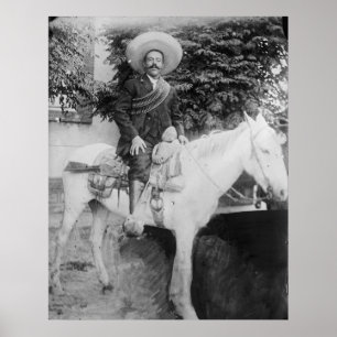 Poster General revolucionário mexicano de Pancho Villa