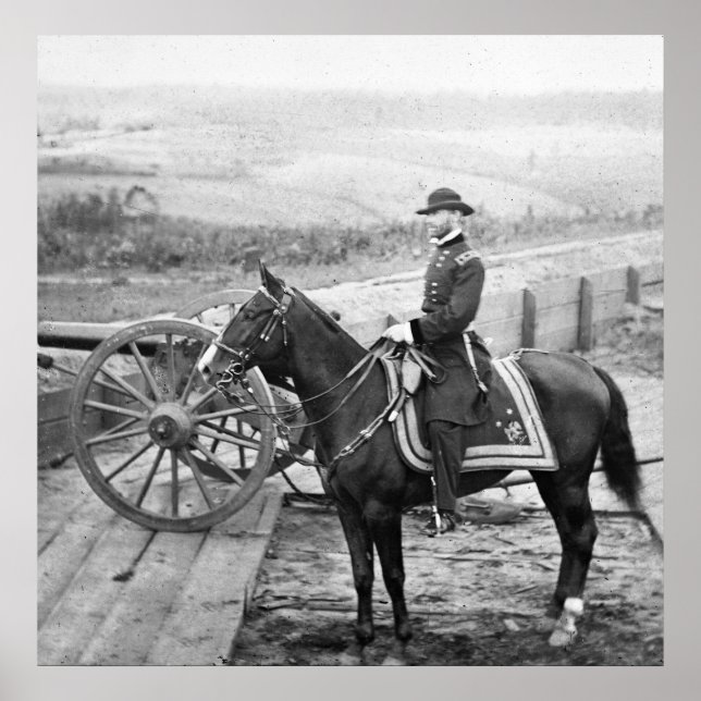 Póster General Sherman em Atlanta, 1864 (Frente)