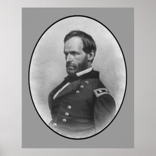 Póster General Sherman - Herói da Guerra Civil