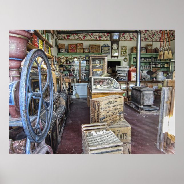 Poster General Store - Virginia City Ghost Town - Montana (Frente)