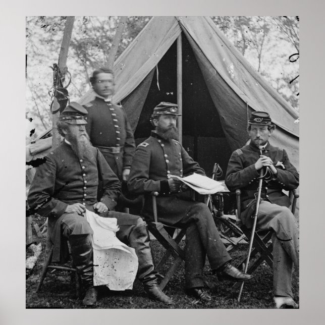 Poster General Sykes e funcionarios (Frente)