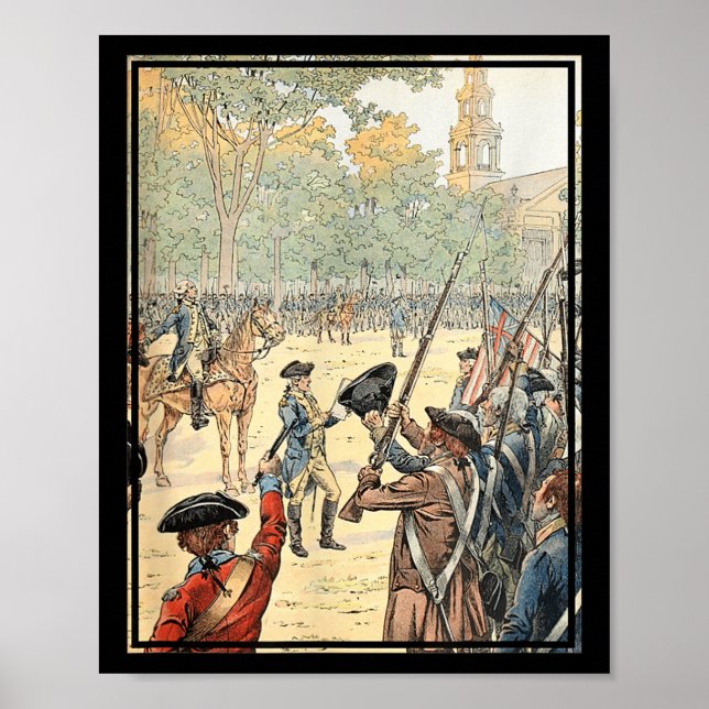 Poster General Washington Comandante do Exército Continen (Frente)