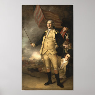 Póster General Washington na Batalha de Princeton