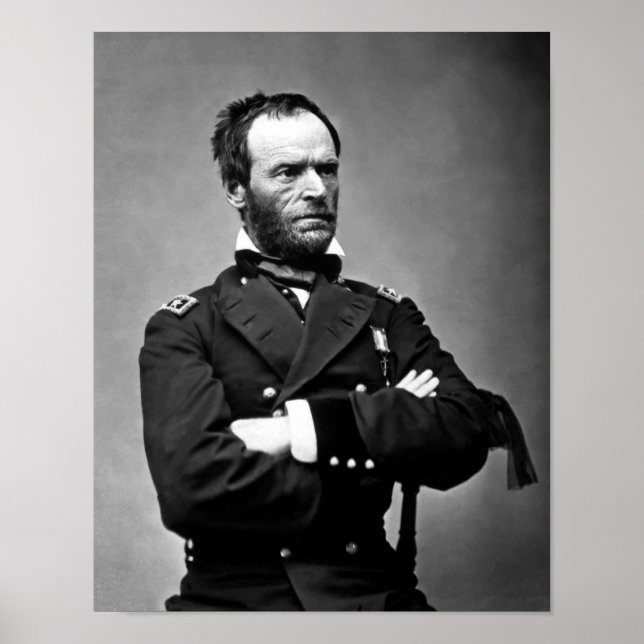 Poster General William Tecumseh Sherman (Frente)