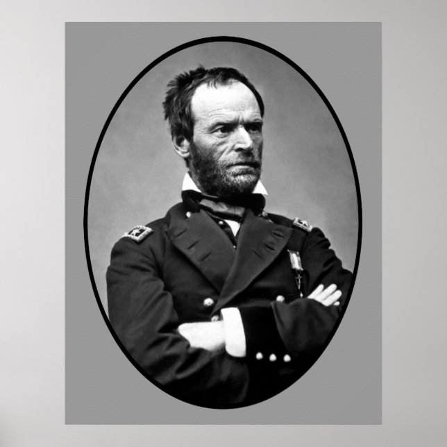Póster General William Tecumseh Sherman (Frente)