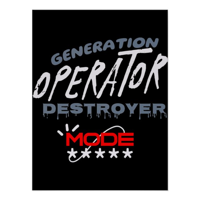 Póster Generation Operator Destroyer Mode (Frente)