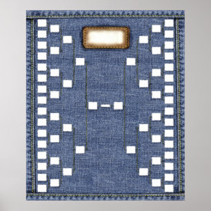 Poster Genes azuis: Carta da parede da árvore genealógi