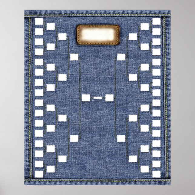 Poster Genes Azuis: Gráfico de Paredes da Árvore Familiar (Frente)