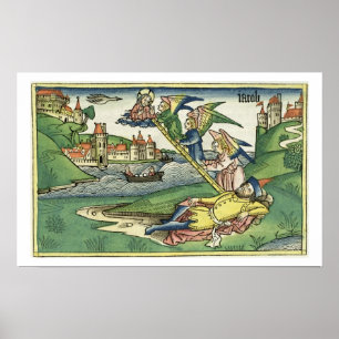 Póster Génese 28 a escada de 10 Jacob, 'do Nuremberg