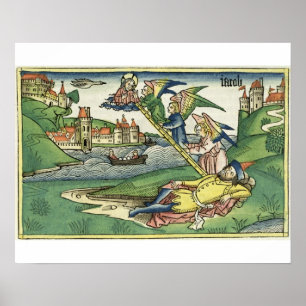 Poster Génese 28 a escada de 10 Jacob, 'do Nuremberg