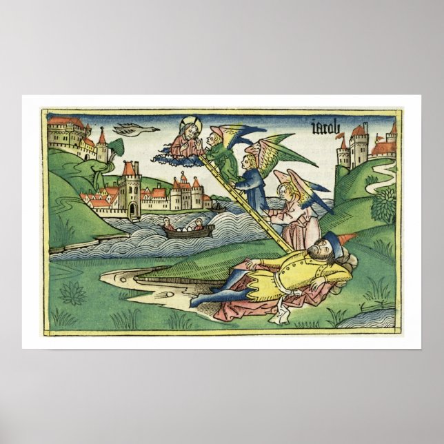 Póster Gênesis 28 10 Escada de Jacob, de Nuremberg (Frente)