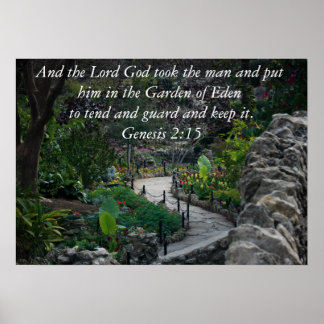 Póster Gênesis 2:15
