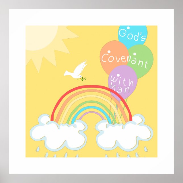 Poster Gênesis 9 Aliança de Deus com a Humanidade o Arco- (Frente)