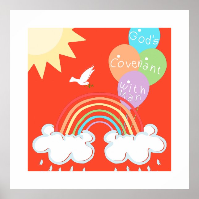 Poster Gênesis 9 Aliança de Deus com a Humanidade o Arco- (Frente)