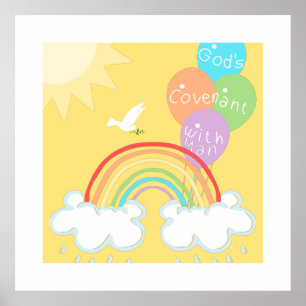 Poster Genesis 9 Covenant de Deus com Man the Rainbow