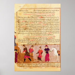 Póster Genghis Khan e seus filhos pelo al-Ruído de Rashi