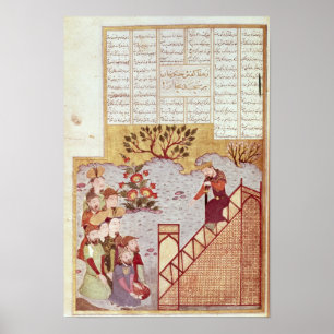 Póster Genghis Khan que endereça uma assembleia