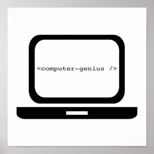 Poster Gênio do computador