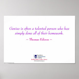 Póster Gênio = Homework