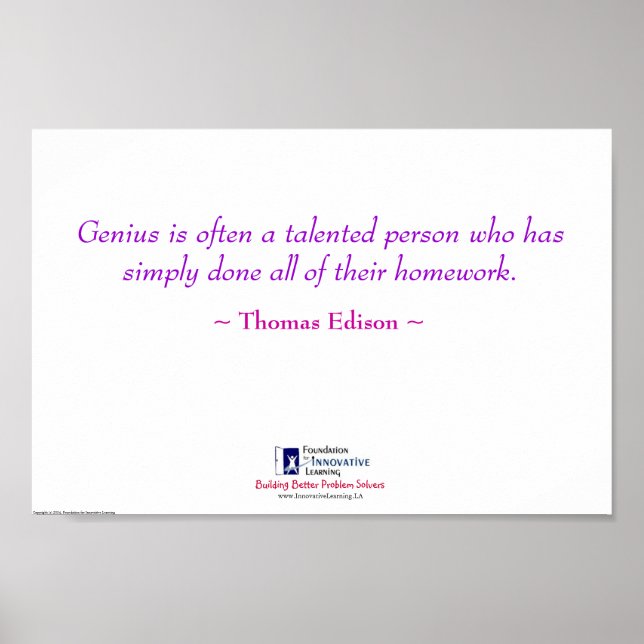 Póster Gênio = Homework (Frente)