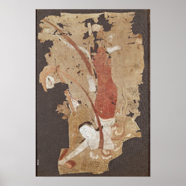 Poster Gênio voador ou, Apsaras, de Dunhuang (Frente)